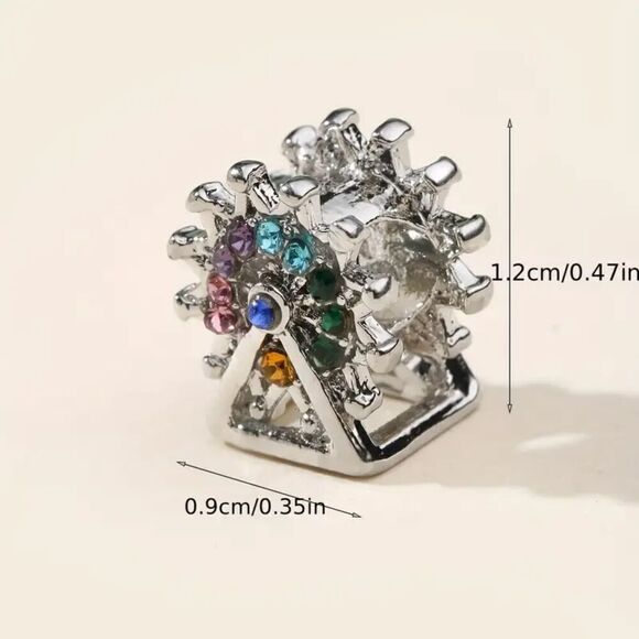 New - Jeweled Ferris Wheel Charm - Picture 3 of 8